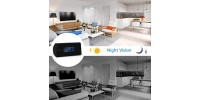 WiFi HD Kamera im Wecker mit Nachtsicht und PIR-Bewegungserkennung