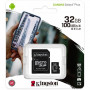 32 GB KINGSTON Micro SD Karte mit Adapter, Klasse 10