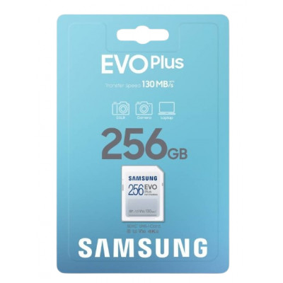 256 GB Micro-SD-Speicherkarte Samsung EVO Plus + SD-Adapter, CLASS10
