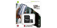 128 GB Speicher Micro SD-Karte Kingston + SD Adapter, CLASS 10